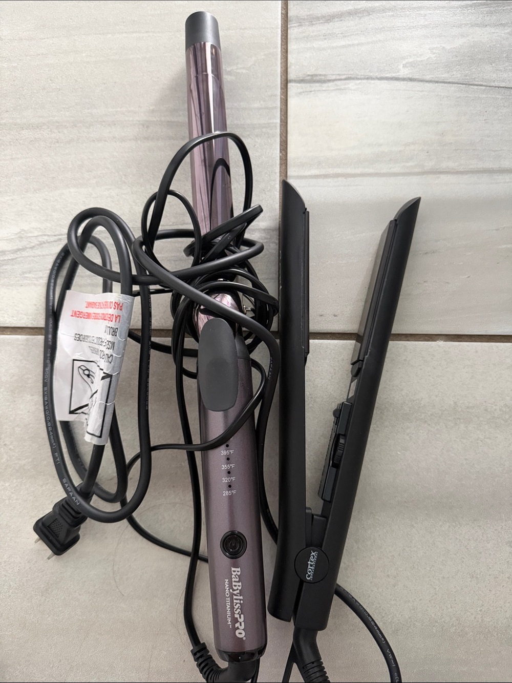 Babyliss pro curling iron and cortex straightener